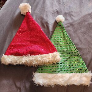 Holiday hats with sequins
